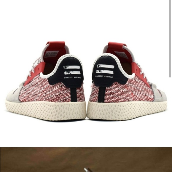 ADIDAS x Pharrell Williams HU V2 red white and gray size 11.5 - Picture 8 of 15